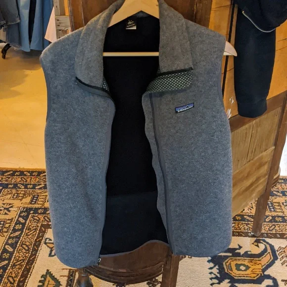Vintage 2000 Patagonia Vest Full Zip Fleece Cycling Grey - Picture 3 of 15